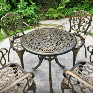 Bộ bàn ghế sân vườn BG11-D70 bàn tròn D70cm