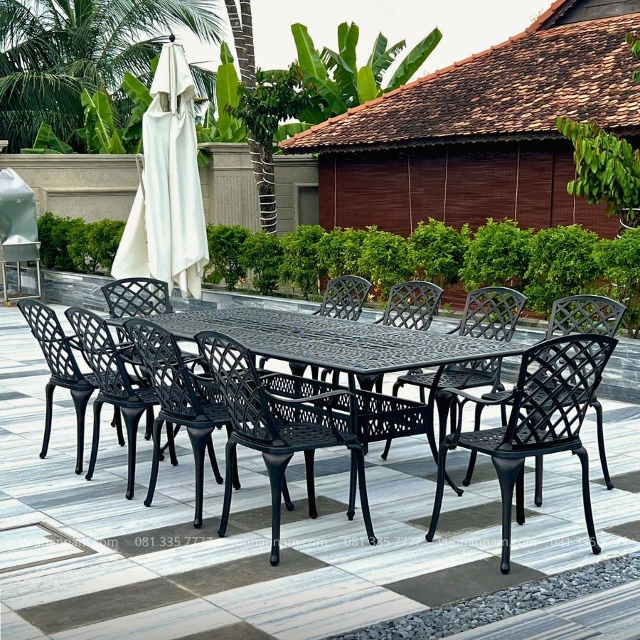 Bộ bàn ghế san trọng cho không gian nghỉ dưỡng