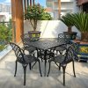 Bộ bàn ghế sân vườn BG-21 bàn vuông V80cm