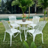 Bộ bàn ghế sân vườn BG21-D90 bàn tròn D90cm