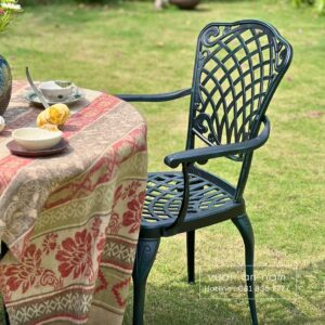 Bộ bàn ghế sân vườn BG26-D90 bàn tròn D90cm