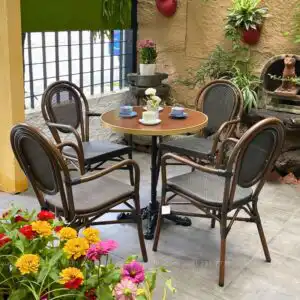 Bộ bàn ghế sân vườn ngoài trời BGC-03BL