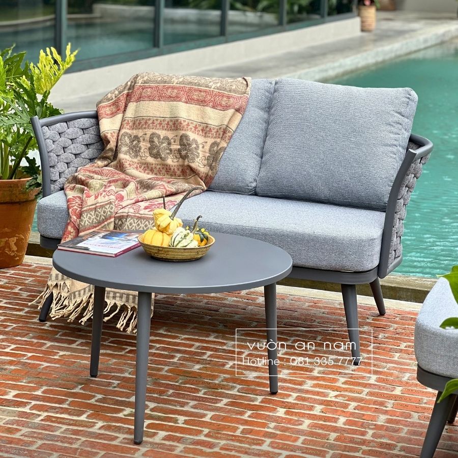Bộ bàn ghế sofa ngoài trời Rose SR-01