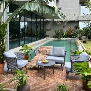 Bộ bàn ghế sofa ngoài trời Rose SR-01