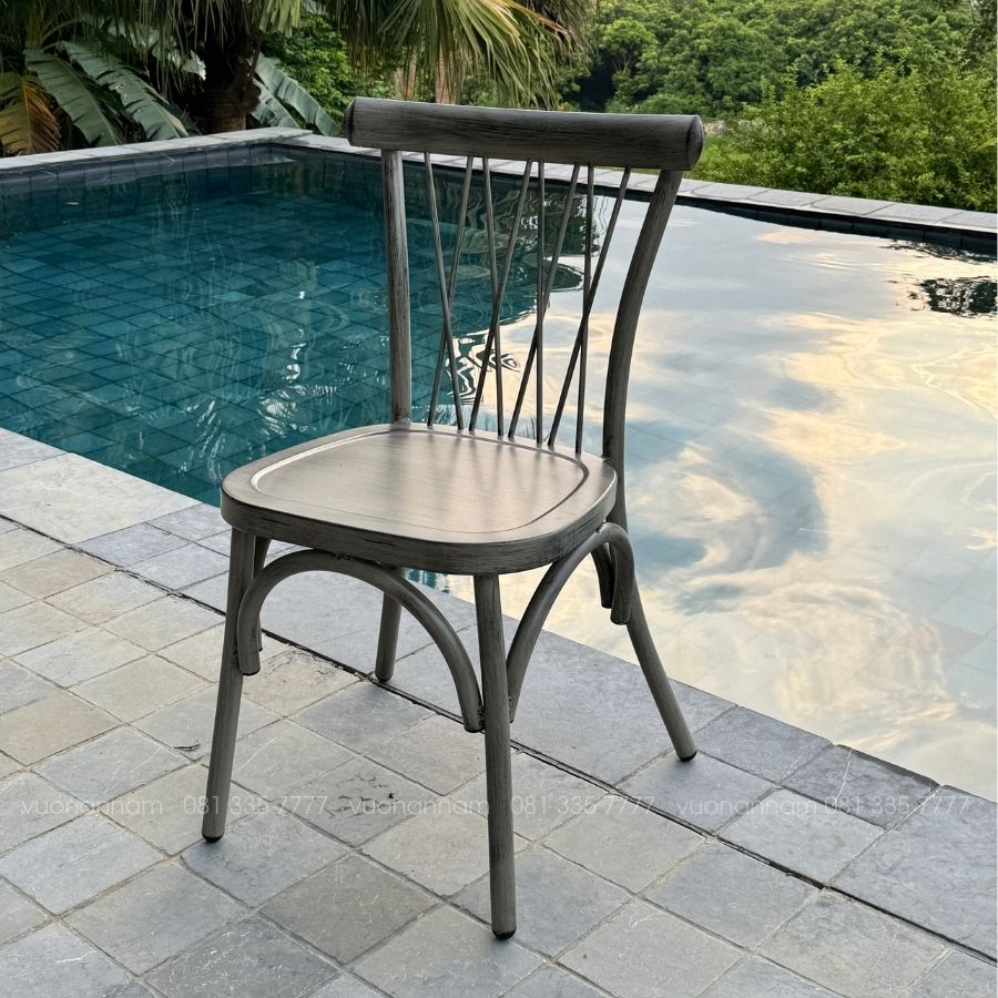 Chi tiết ghế nhôm sơn tĩnh điện BC-J01