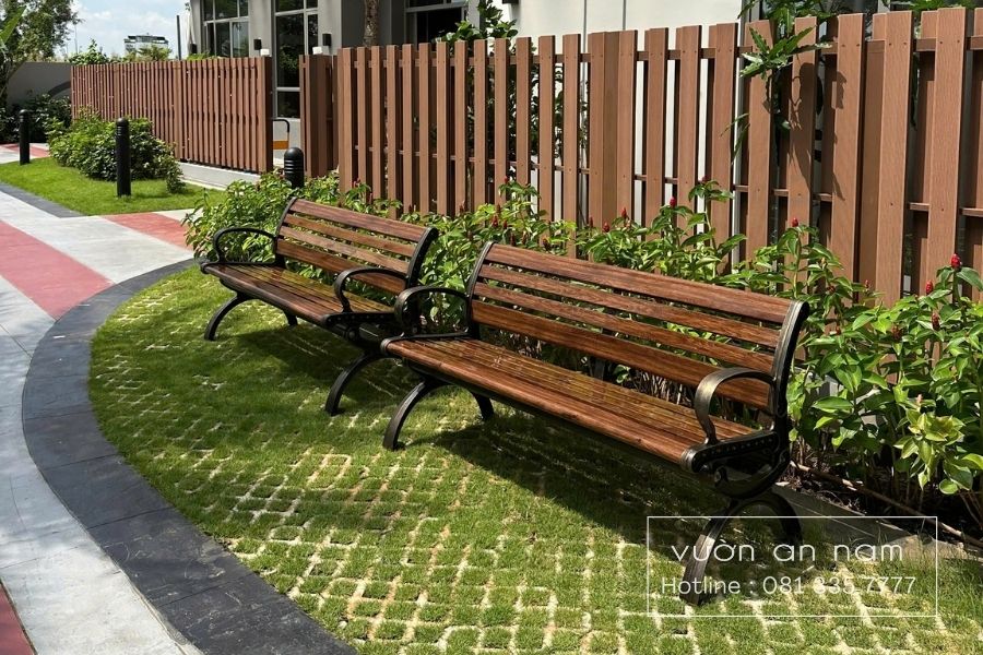 Mẫu ghế băng sân vườn vừa đẹp vừa bền