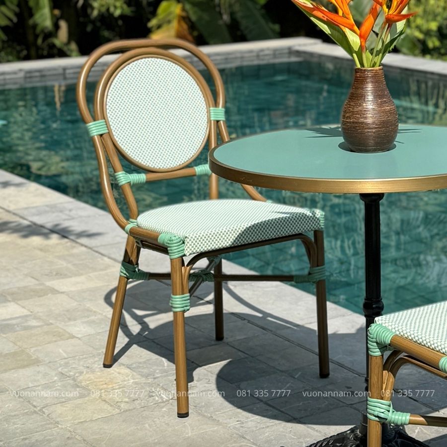 Ghế cafe ngoài trời Meersbur GTL-KT17X