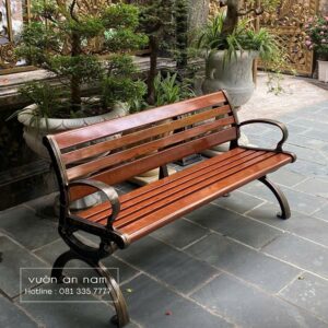 Ghế công viên giả gỗ GCV-02