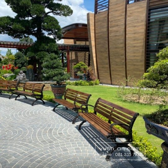 Ghế công viên nan nhựa HDPE GCV-03