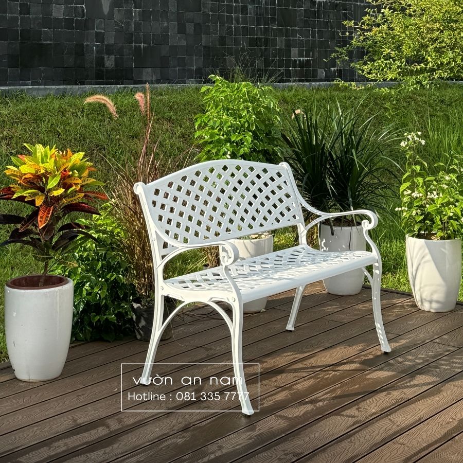 Ghế công viên nhôm đúc GCV-09T