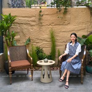 Bộ 2 ghế hợp với không gian sân vưởn