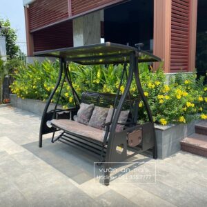 Xích đu nhôm đúc 3 chỗ XD-3CG