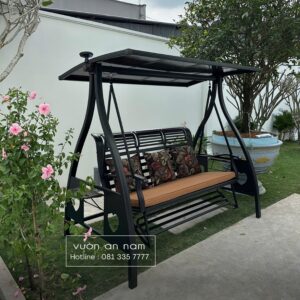 Xích đu nhôm đúc 3 chỗ XD-3CG