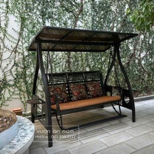 Xích đu nhôm đúc 3 chỗ XD-3CG