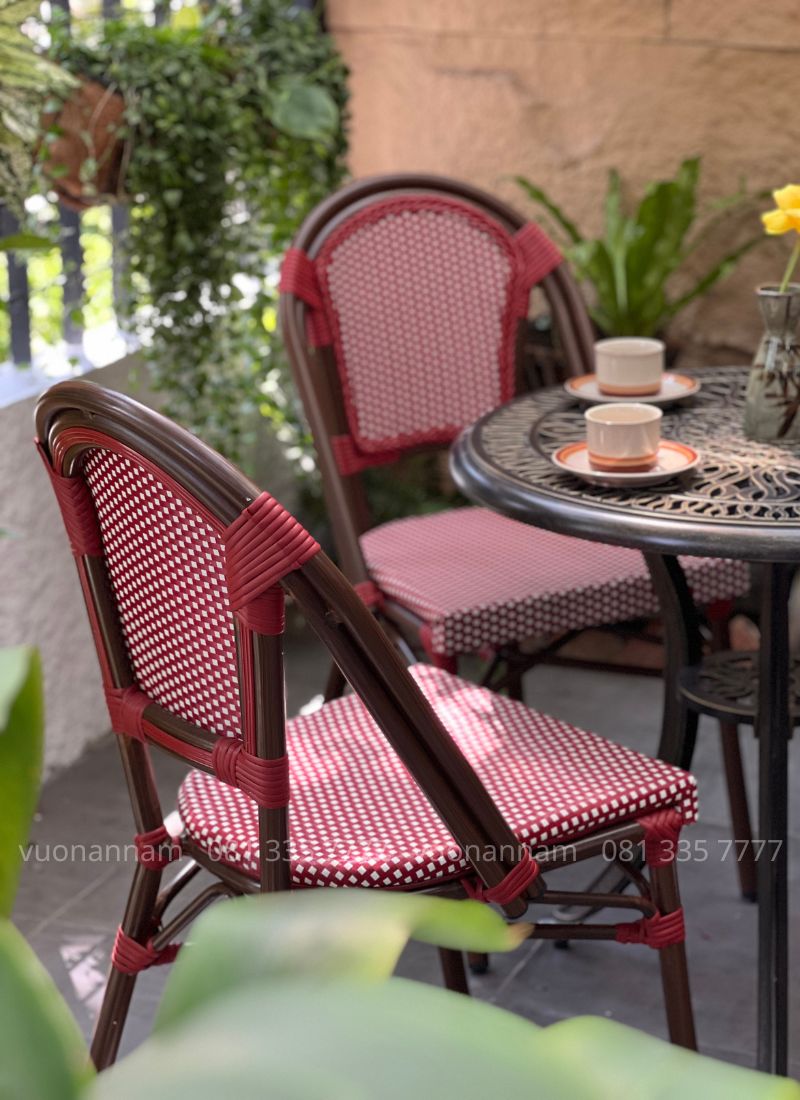 Ghế cafe ngoài trời Badovici GTL-GC09R phong cách Paris Bistro