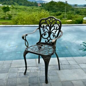 Bộ bàn ghế sân vườn BG11-1.7CN bàn chữ nhật 6 ghế