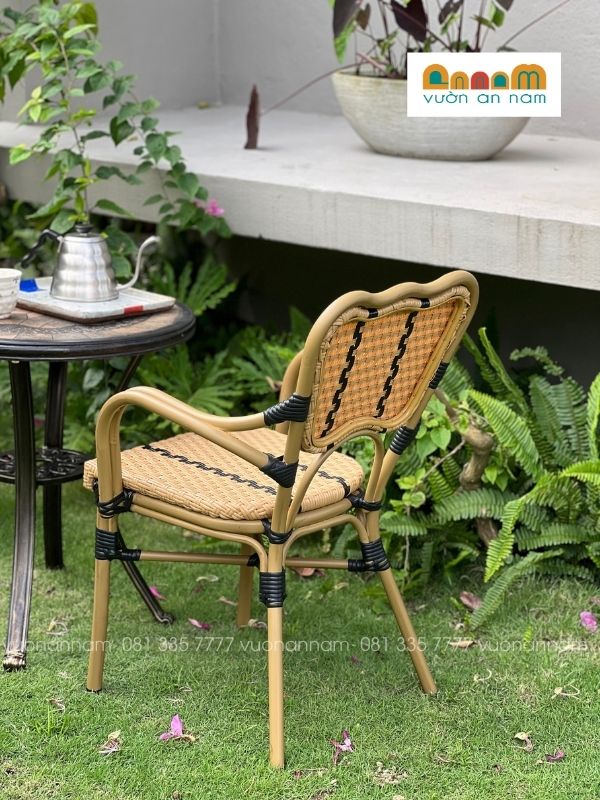bàn ghế ngoài trời nhựa giả mây cao cấp
