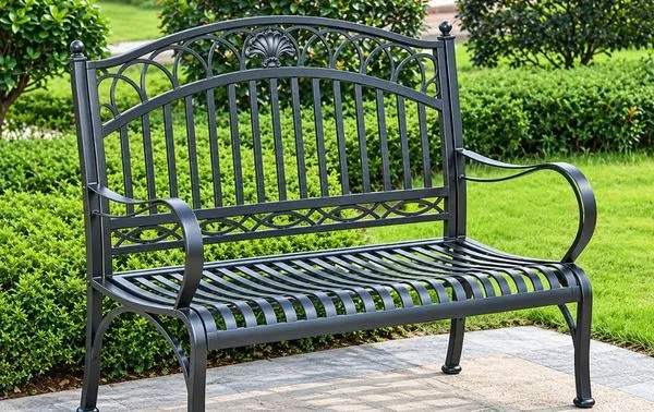 So với nhôm đúc, ghế băng dài làm từ sắt chống gỉ kém hơn